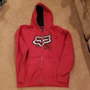 Fox zip up hoodie